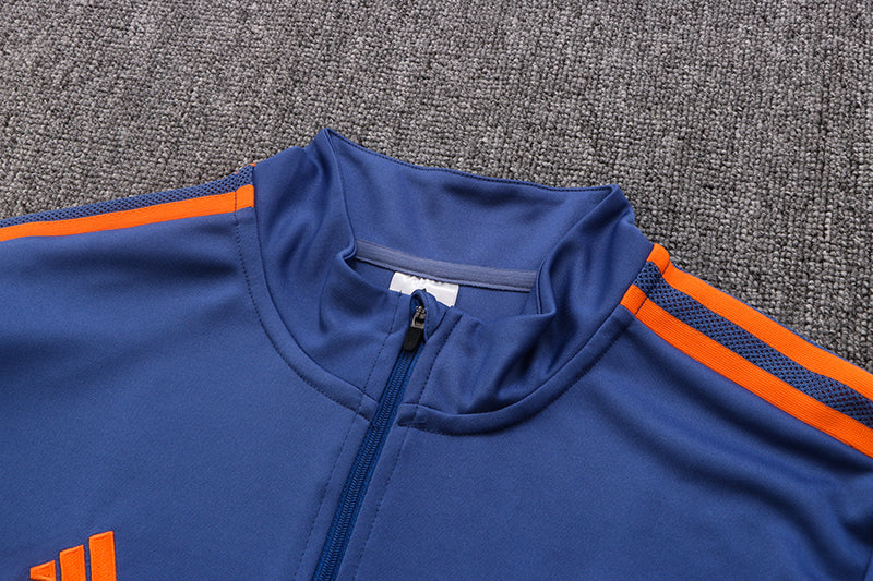 Brand New Manchest United Tracksuit Blue Mens And Kids