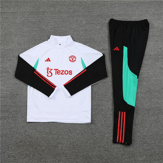 Brand New Manchester United Tracksuit White Mens And Kids