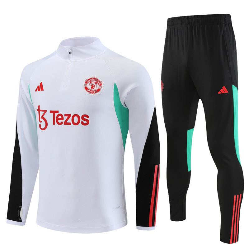 Brand New Manchester United Tracksuit White Mens And Kids