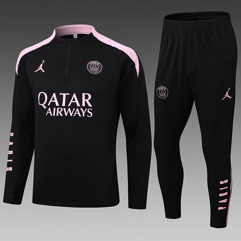 Brand New PSG Tracksuit Black Pink Mens And Kids