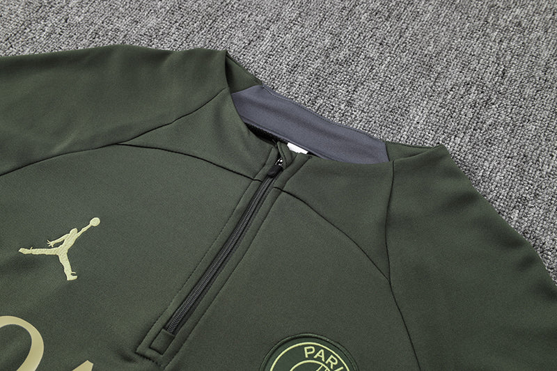 Brand New PSG Tracksuit Army Green Mens And Kids